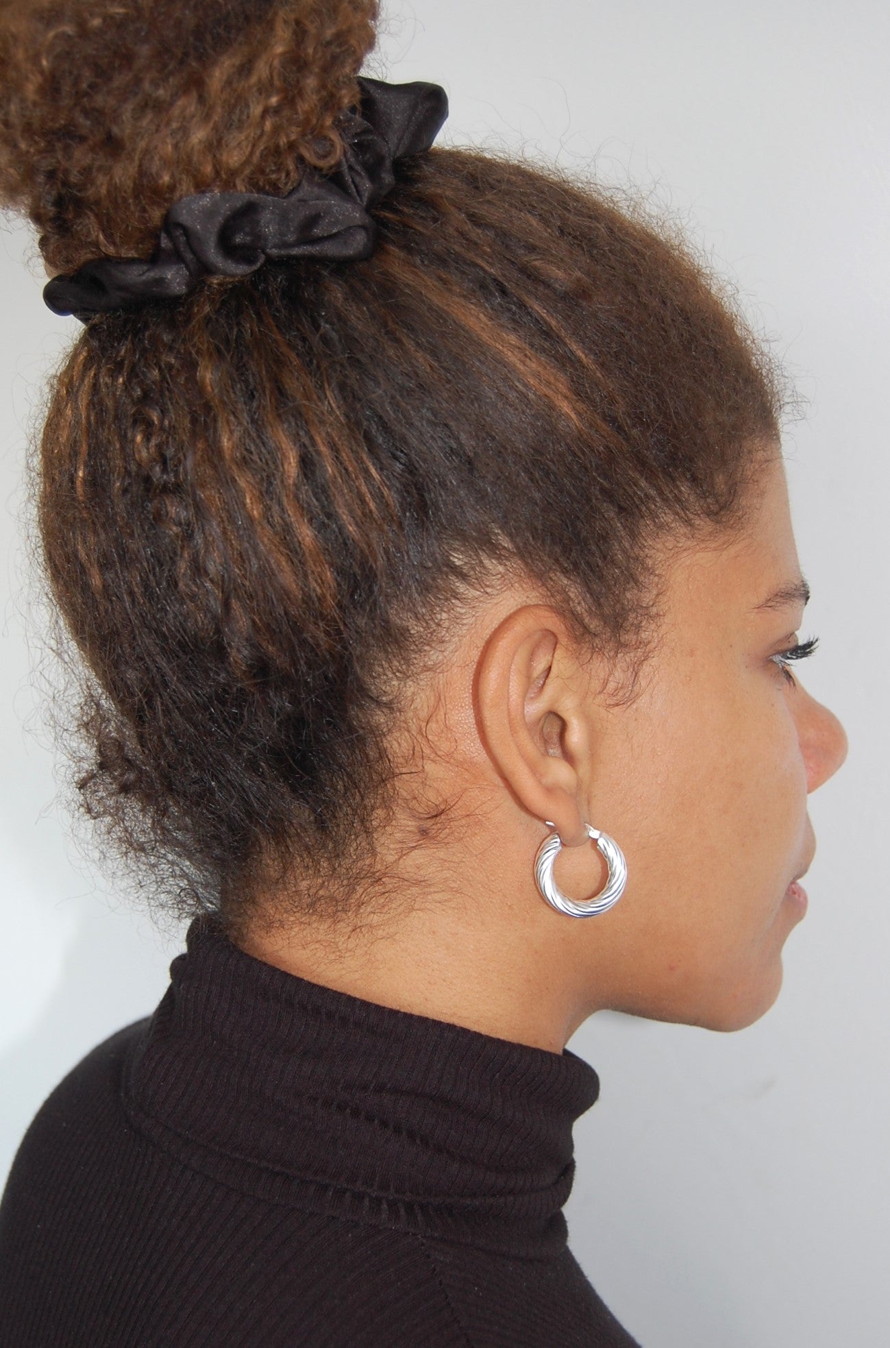 Line Hoops Silver