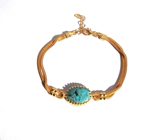 Turquoise Bracelet Gold